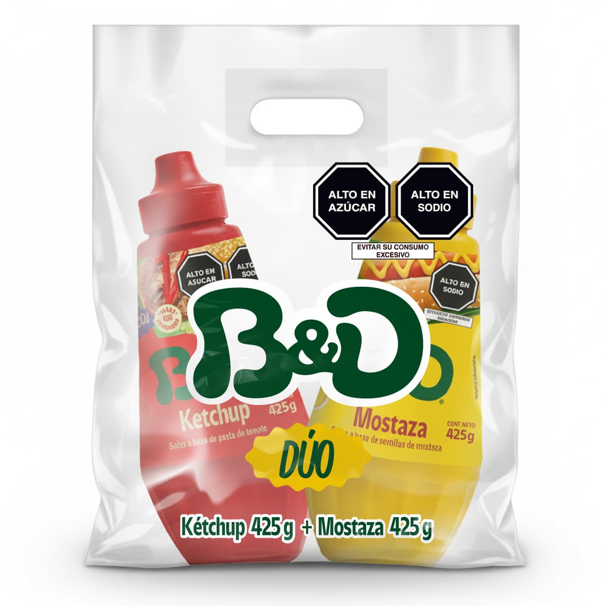 KETCHUP 425 G + MOSTAZA 425 G Duo Ketchup + Mostaza - Imagen 1